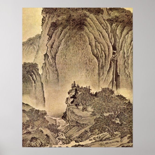 Resenärer i bergen av Fläkt Kuan Poster (Framsidan)