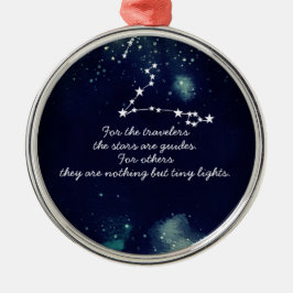 Resenärer och stjärnor - keramiska prydnadsföremål julgransprydnad metall