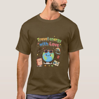 Resenergi med kärlek Söt glob T Shirt
