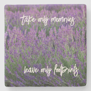 Reseoffertdekaler med Lavender Photo Stenunderlägg