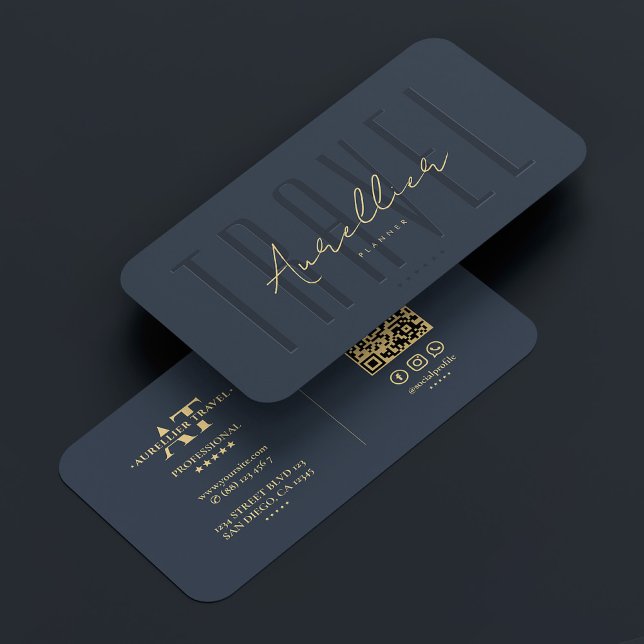 Reseplanering Tour Guide Transport Blue Modern Visitkort (Travel Planner Tour Guide Transport Blue Modern Business Card
)