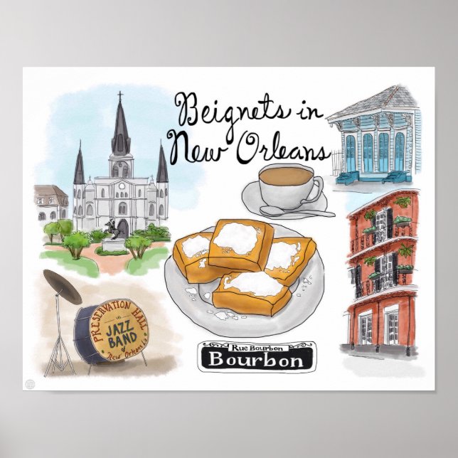 Resepost: Beignets i New Orleans Poster (Framsidan)