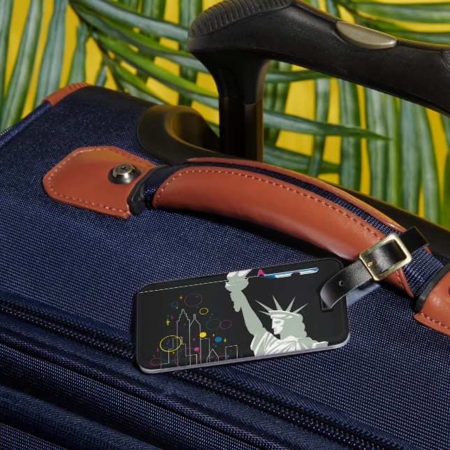 Resepost för flygning med Northwest Airlines Bagagebricka (Framsida Insitu 3)