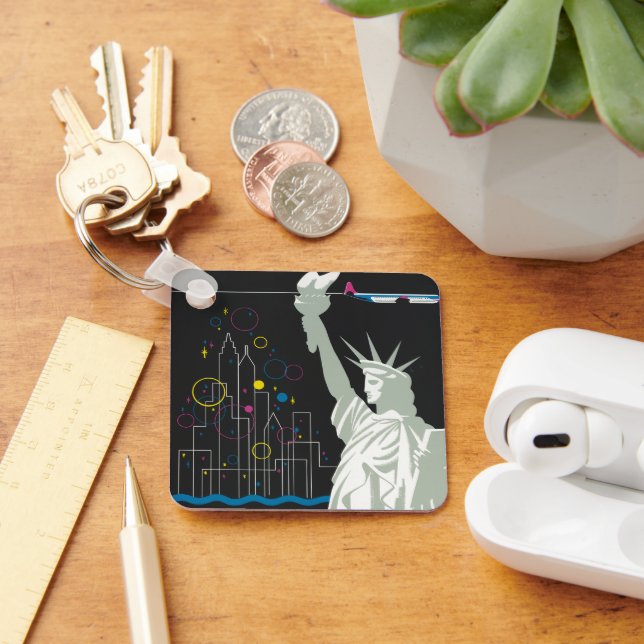 Resepost för flygning med Northwest Airlines Nyckelring (Skrivbord)