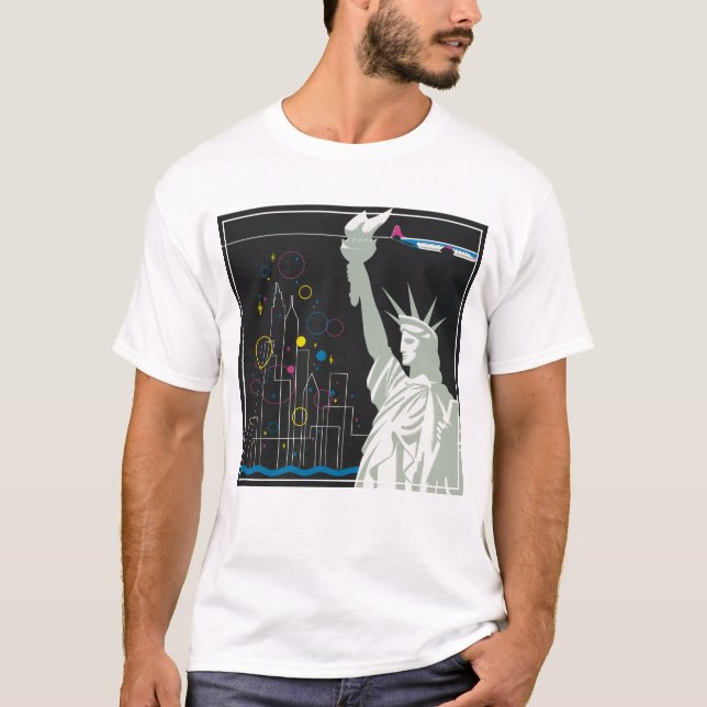 Resepost för flygning med Northwest Airlines T Shirt (Framsida)