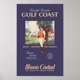 Resepost för Mississippi Bukt Kusten Poster