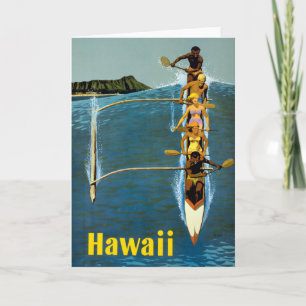 Resepost för United Luft Linjer till Hawaii Kort