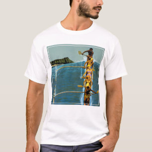 Resepost för United Luft Linjer till Hawaii T Shirt