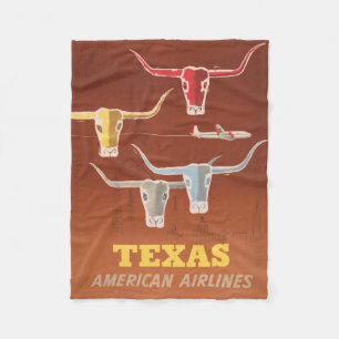 Reseposter för amerikanska flygbolag till Texas Fleecefilt