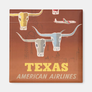 Reseposter för amerikanska flygbolag till Texas Magnet