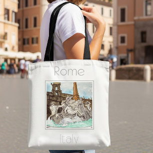 Reseposter för Roms Italien Tygkasse
