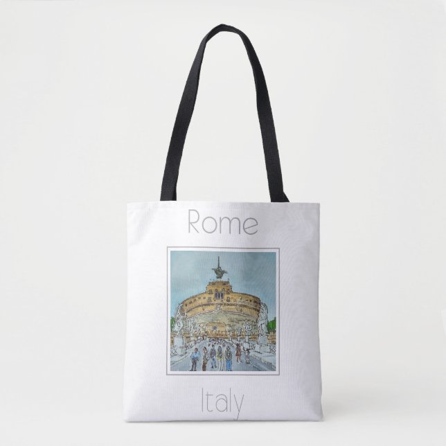 Reseposter för Roms Italien Tygkasse (Framsida)