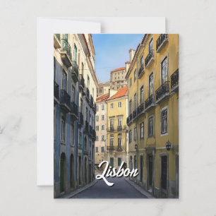 Resepostkort för Lissabon Vykort