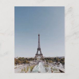 Resepostkort för Paris Frankrike Eiffel Torn Inbjudan Vykort