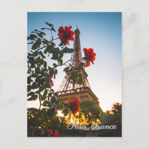 Resepostkort för Paris Frankrike Eiffel Torn Inbjudan Vykort