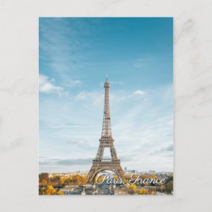 Resepostkort för Paris Frankrike Eiffel Torn Inbjudan Vykort