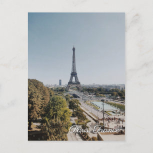 Resepostkort för Paris Frankrike Eiffel Torn Inbjudan Vykort