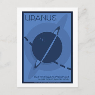 Resepostkort för rymden - Uranus Vykort