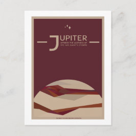 Resepostkort för rymdfärd - Jupiter Vykort
