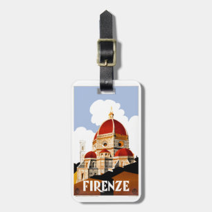 Reser den Florence italienduomoen 1930 affischen Bagagebricka