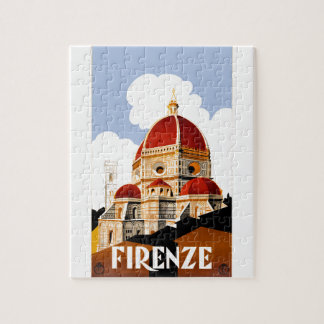 Reser den Florence italienduomoen 1930 affischen Pussel