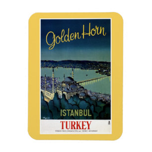 Reser den guld- hornen Istanbul Turkiet för Magnet