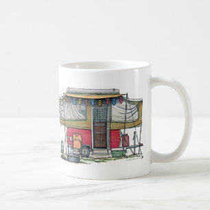 Reser den Popup camparen för gullig RV-vintage Kaffemugg