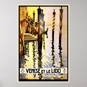 Reser den Retro Venedig för vintage italien Poster