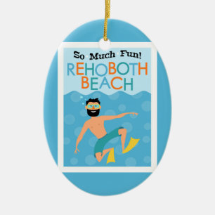Reser den roliga hipsteren för den Rehoboth Julgransprydnad Keramik
