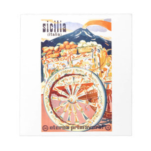 Reser den Sicily italien 1947 den eviga våren fö Anteckningsblock