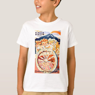 Reser den Sicily italien 1947 den eviga våren fö T-shirt
