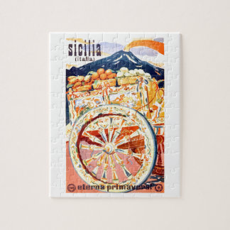 Reser den Sicily italien 1947 den eviga våren för Pussel