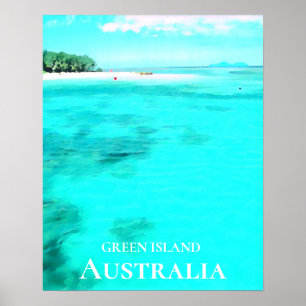Reser den underbara barriärrevet Australien för Poster