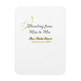 Reser från Fröken till Mrs bröllopsfest lägg till Magnet