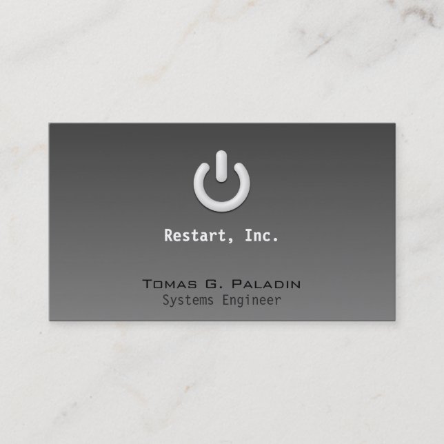 Reserv med ljus lutning visitkort (Framsida)