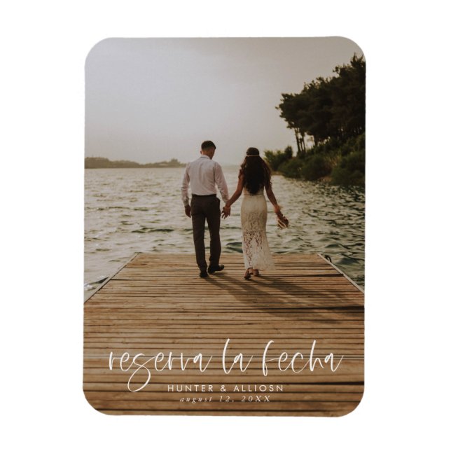 Reserva La Fecha Flexible Photo Magnet (Vertikal)