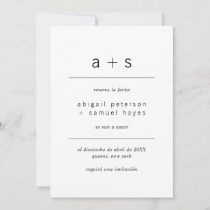 Reserva La Fecha minimalist Monogram Photo Spain Spara Datumet