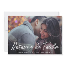 Reserva la Fecha Modern Push Script Photo Spain