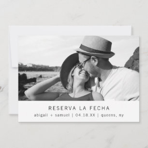Reserva La Fecha Photo minimalist Spanska Bröllop Spara Datumet