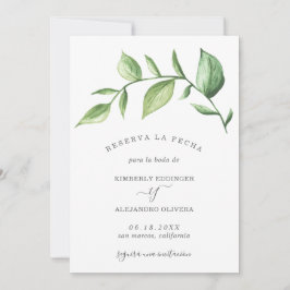 Reserva La Fecha Rustic Elegant Greenery Spain Spara Datumet