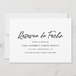 Reserva la Fecha Simple Modern Spanska Spara Datumet