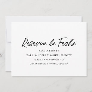 Reserva la Fecha Simple Modern Spanska Spara Datumet