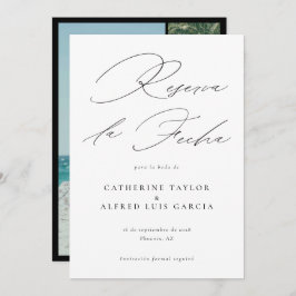 Reserva La Fecha Språkinfoto Bröllop Spara Datumet