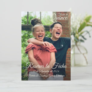 Reserva La Fecha Twillingars Fiesta de Quince Bota Spara Datumet
