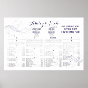 **RESERVED för Ashley+Jacob** 36x24 Sittplatsdiagr Poster