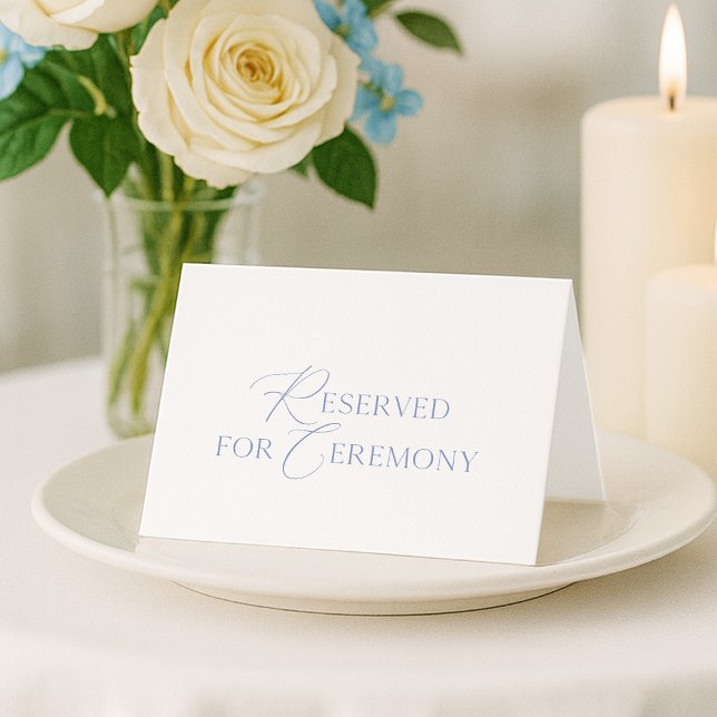  “Reserved for Ceremony” Wedding Seating Card Inbjudan (Skapare uppladdad)