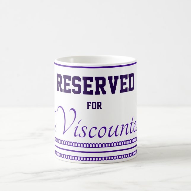 Reserved  for The Viscountess Classic Mug, 11 oz Kaffemugg (Center)