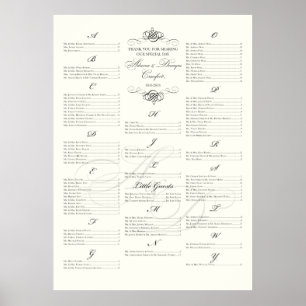 ***RESERVED*** Sittdiagram för Adreena+Deuayne Poster