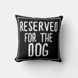 Reserverad för Hund Kudde