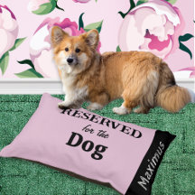 Reserverad för hunden Personlig Pastellrosa